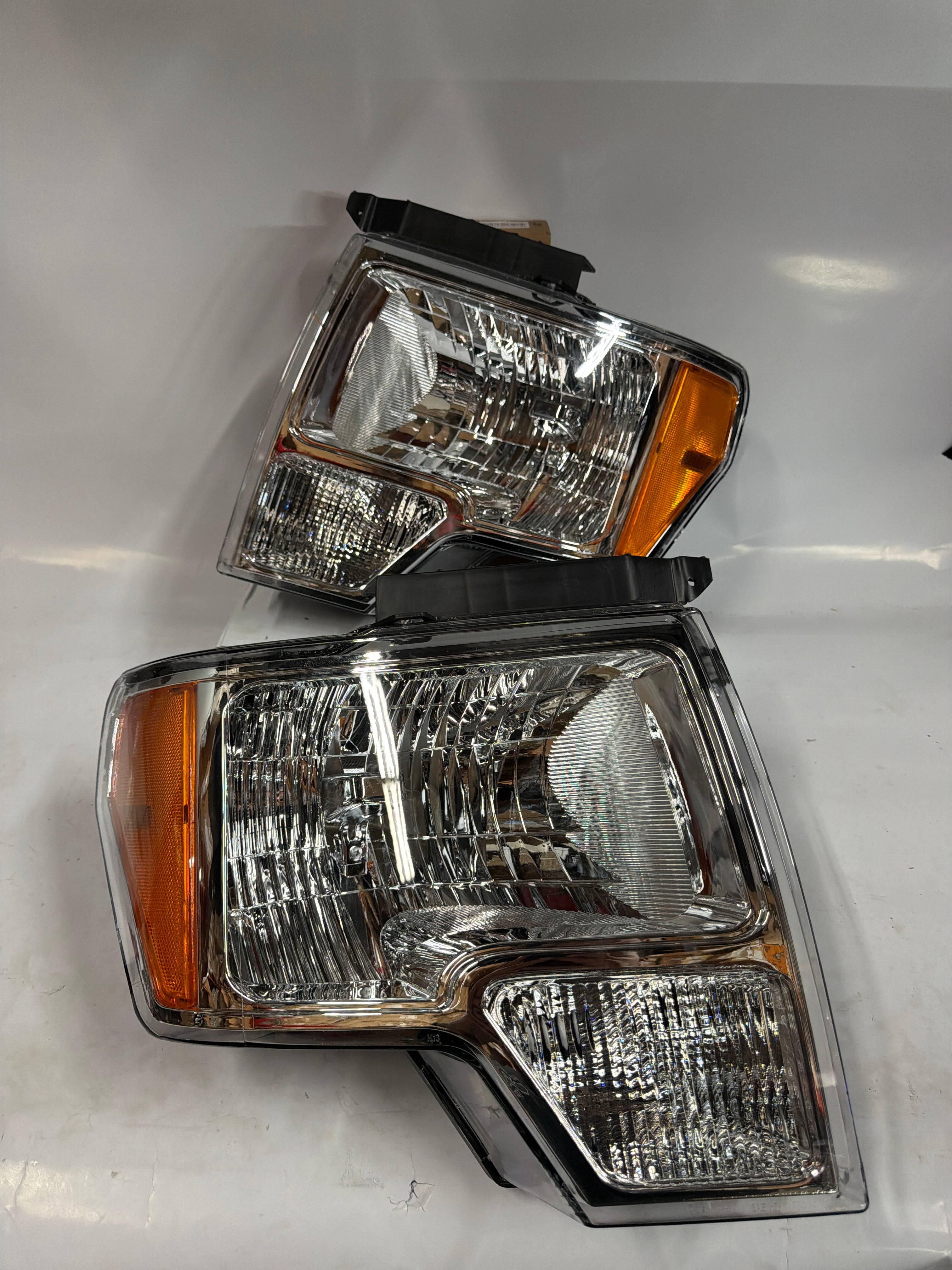 09-14 FORD F-150 CHROME AMBER HEADLIGHTS