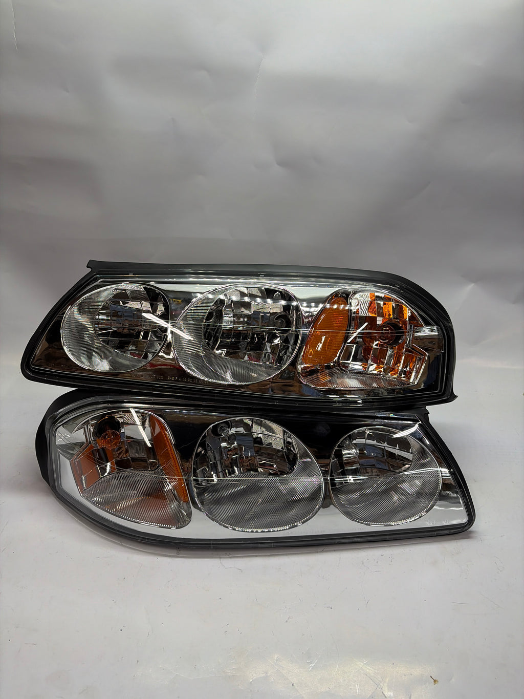 00-05 CHEVY IMPALA Chrome Amber Headlights
