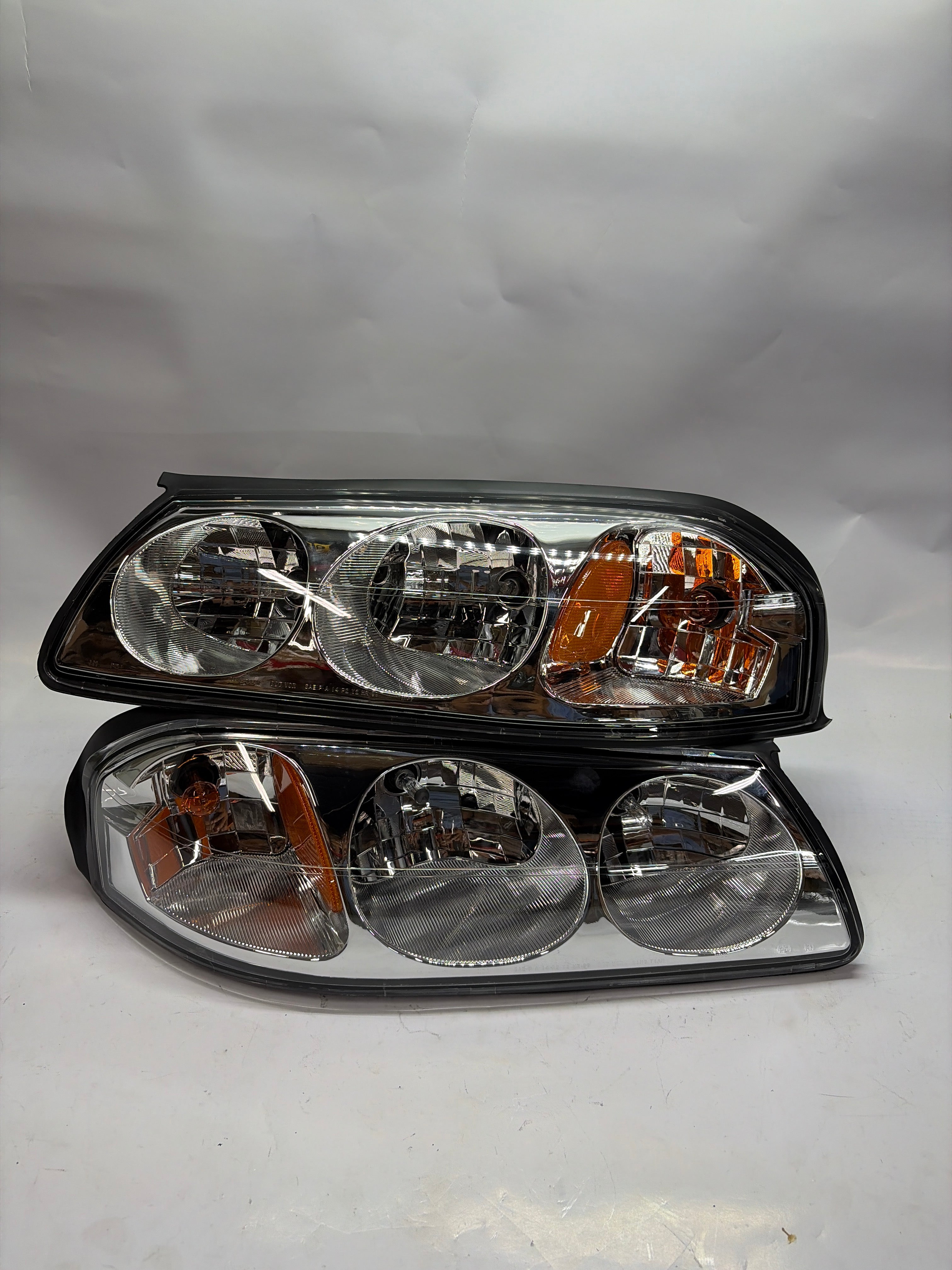 00-05 CHEVY IMPALA Chrome Amber Headlights