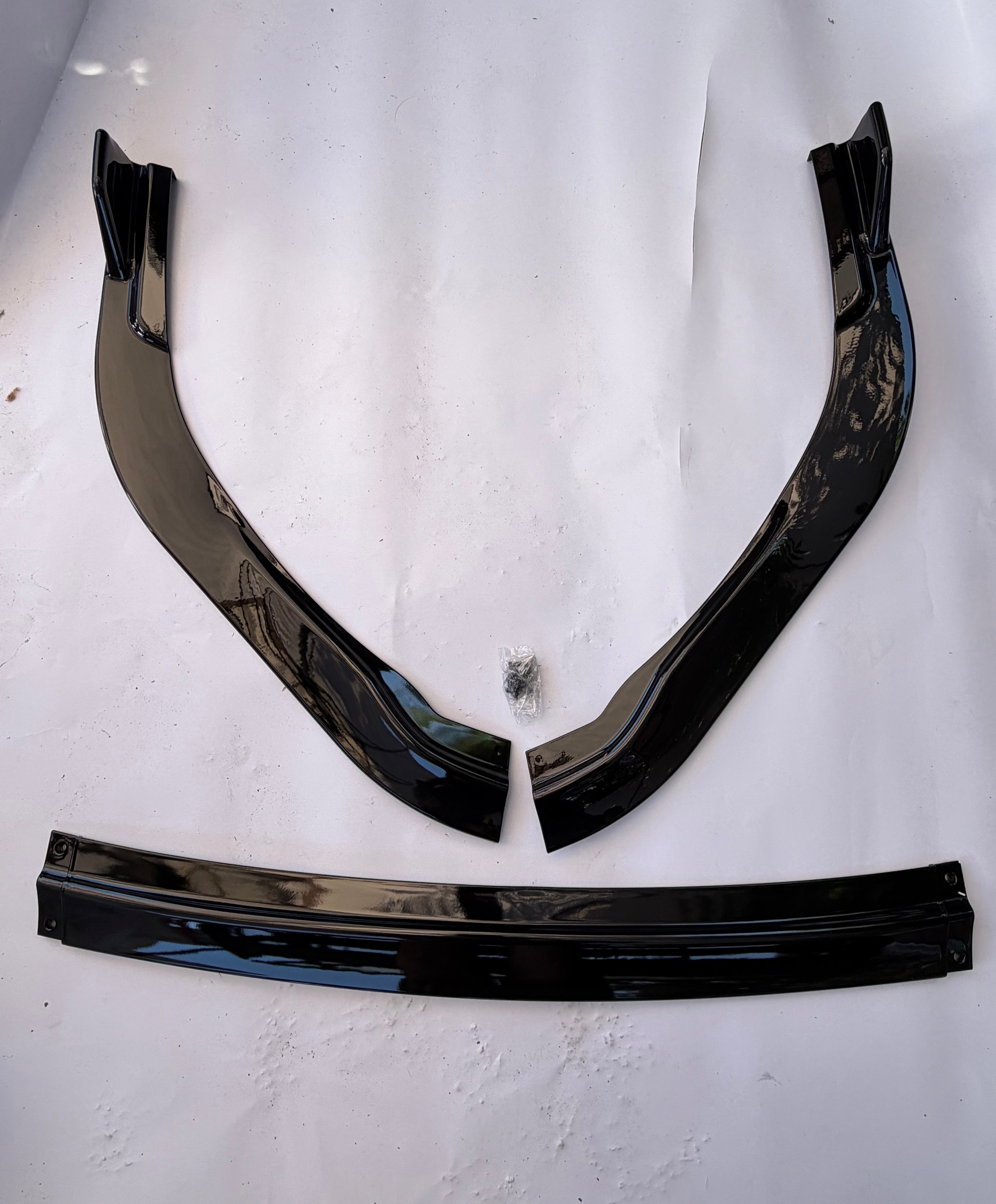 16-18 LEXUS ES300H ES350 FRONT BUMPER SPOILER LIP GLOSSY BLACK