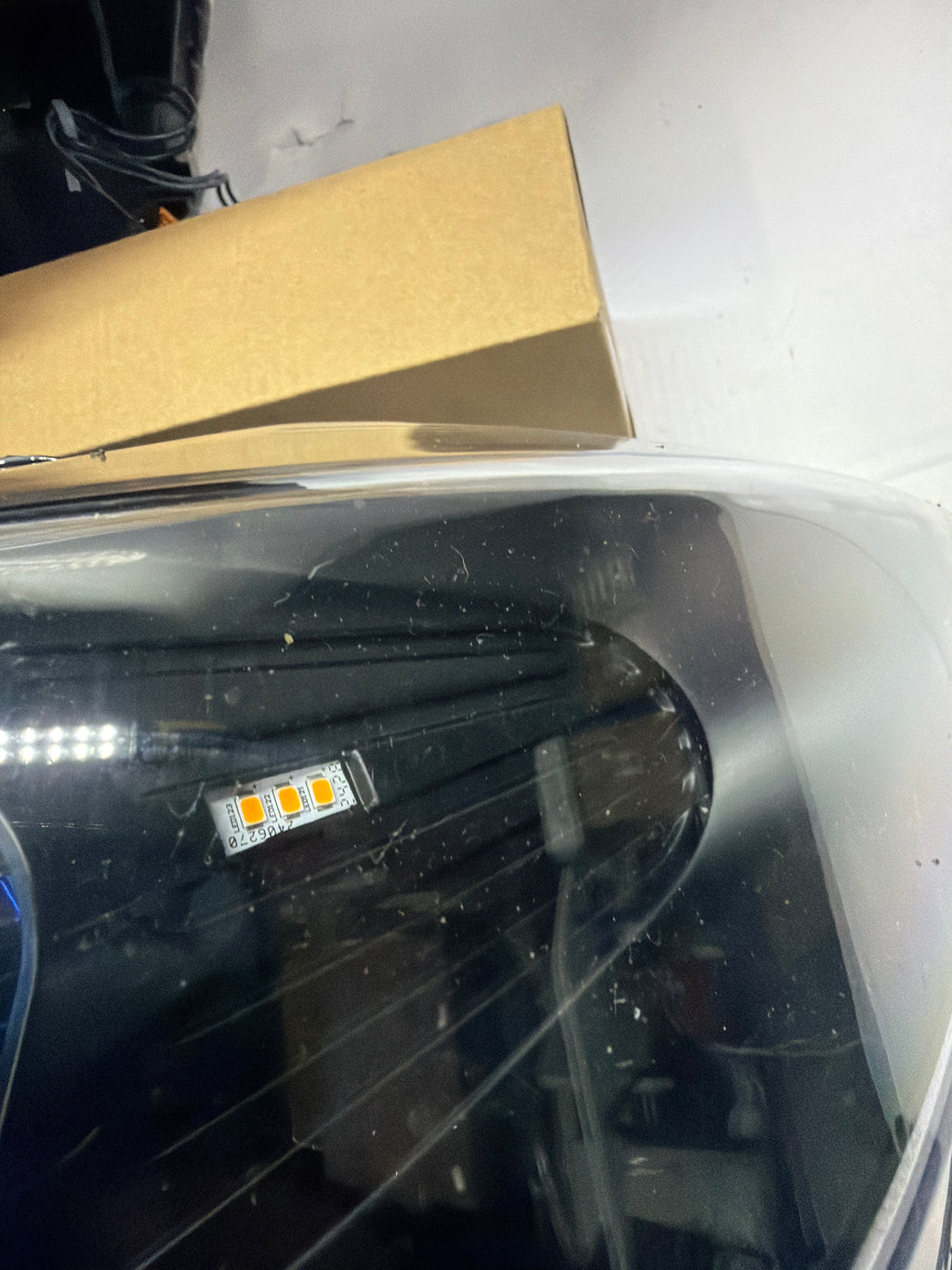 HL-3D-HD-F3213-T2-BK-ASIS 14-16 BMW 428I, 17-20 430I, 440I 3D Halo LED Projector Black Housing Clear Lens Headlights
