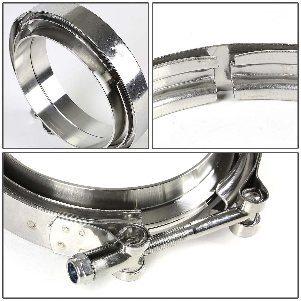 DNA Motoring VCF-45 4.5-inch V-band clamp and flange kit, detail view