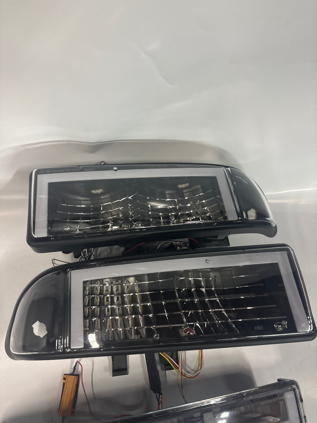 98-04 Chevy Blazer / Chevy S10 Black Clear Fully LED Headlights