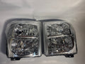 11-16 Ford F-250 F350 F450 Chrome Clear Headlights