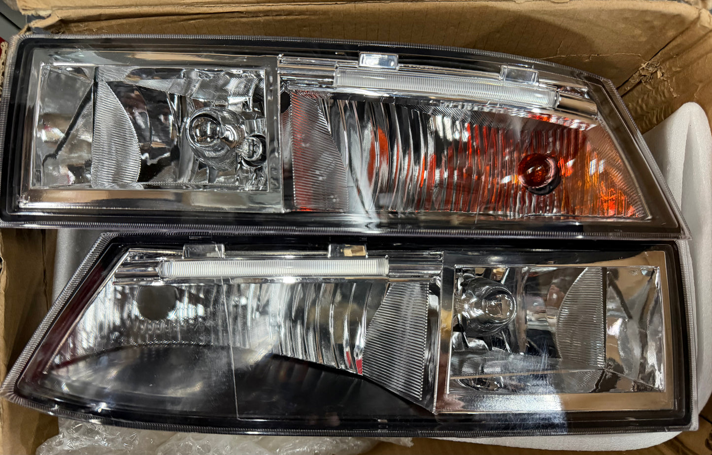 OPEN BOX FOG LIGHT 07-14 CADILLAC ESCALADE & ESV EXT LUZ ANTINIEBLA CROMADO OB-FL-ZTL-258-CH