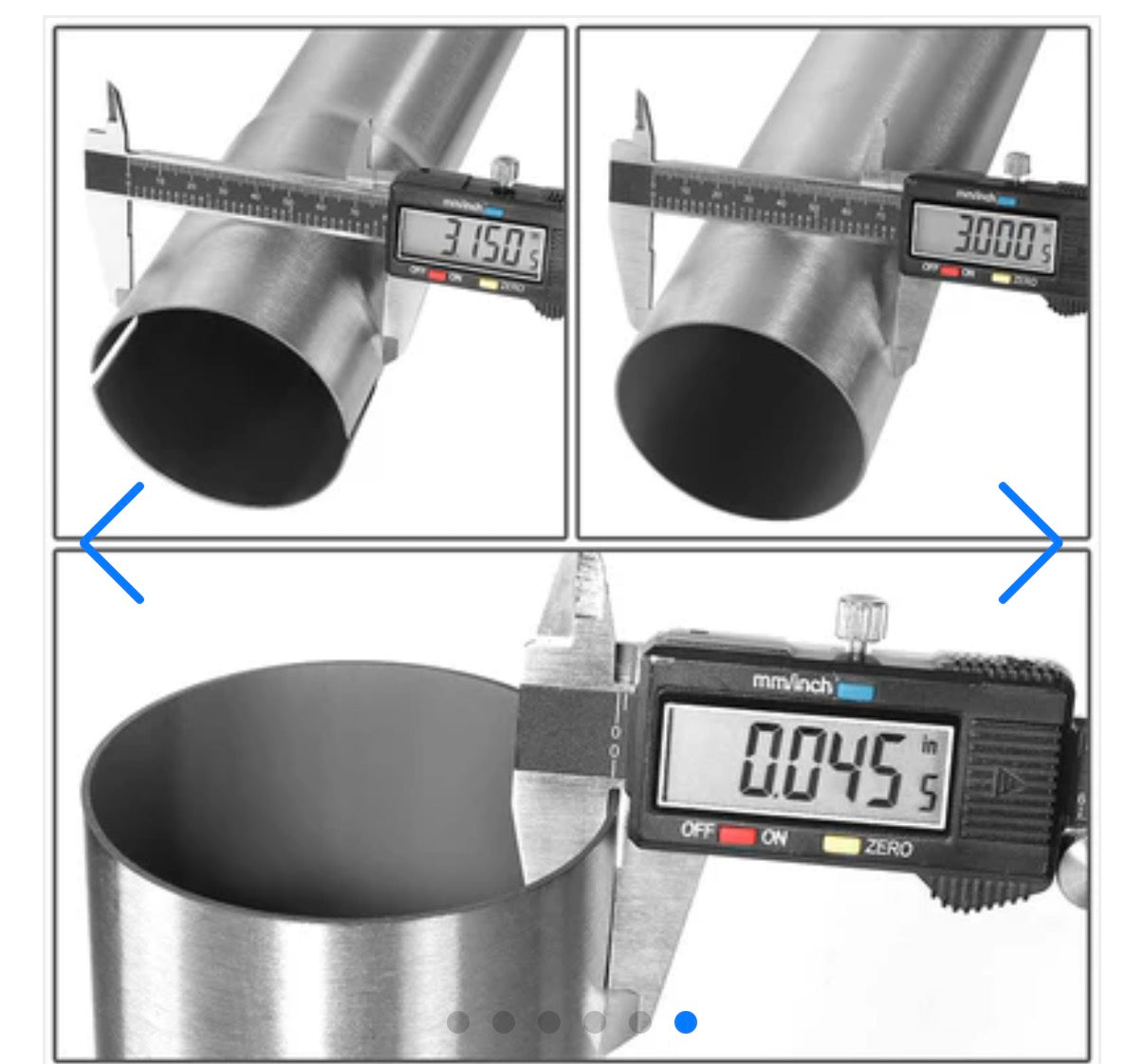 45 DEGREE DIY CUSTOM MANDREL EXHAUST TUBING, 3" OD, STAINLESS STEEL,UNIVERSAL FIT,POLISHED FINISH