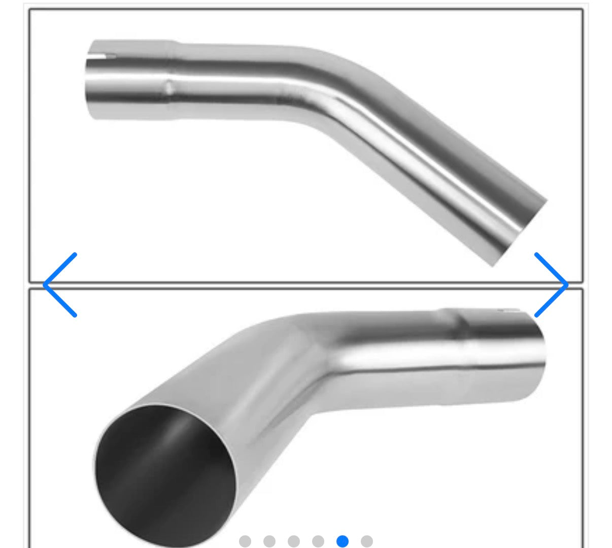 45 DEGREE DIY CUSTOM MANDREL EXHAUST TUBING, 3" OD, STAINLESS STEEL,UNIVERSAL FIT,POLISHED FINISH