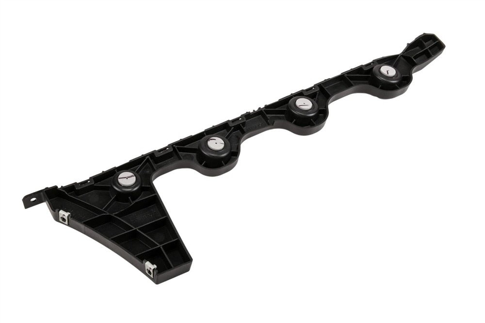 Genuine GM 23462453 passenger side rear bumper fascia guide, reverse mounting view