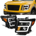 DNA Motoring HL-LB2-NT16-BK-AM black amber headlight pair