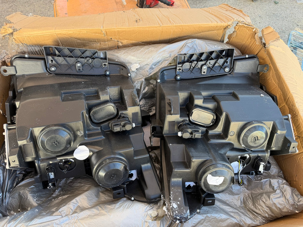 Actual headlight pair rear view