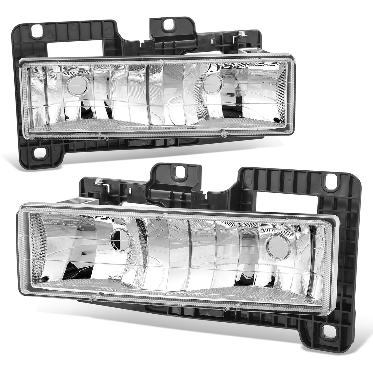 DNA Motoring HL-OH-C10-CH chrome headlight pair
