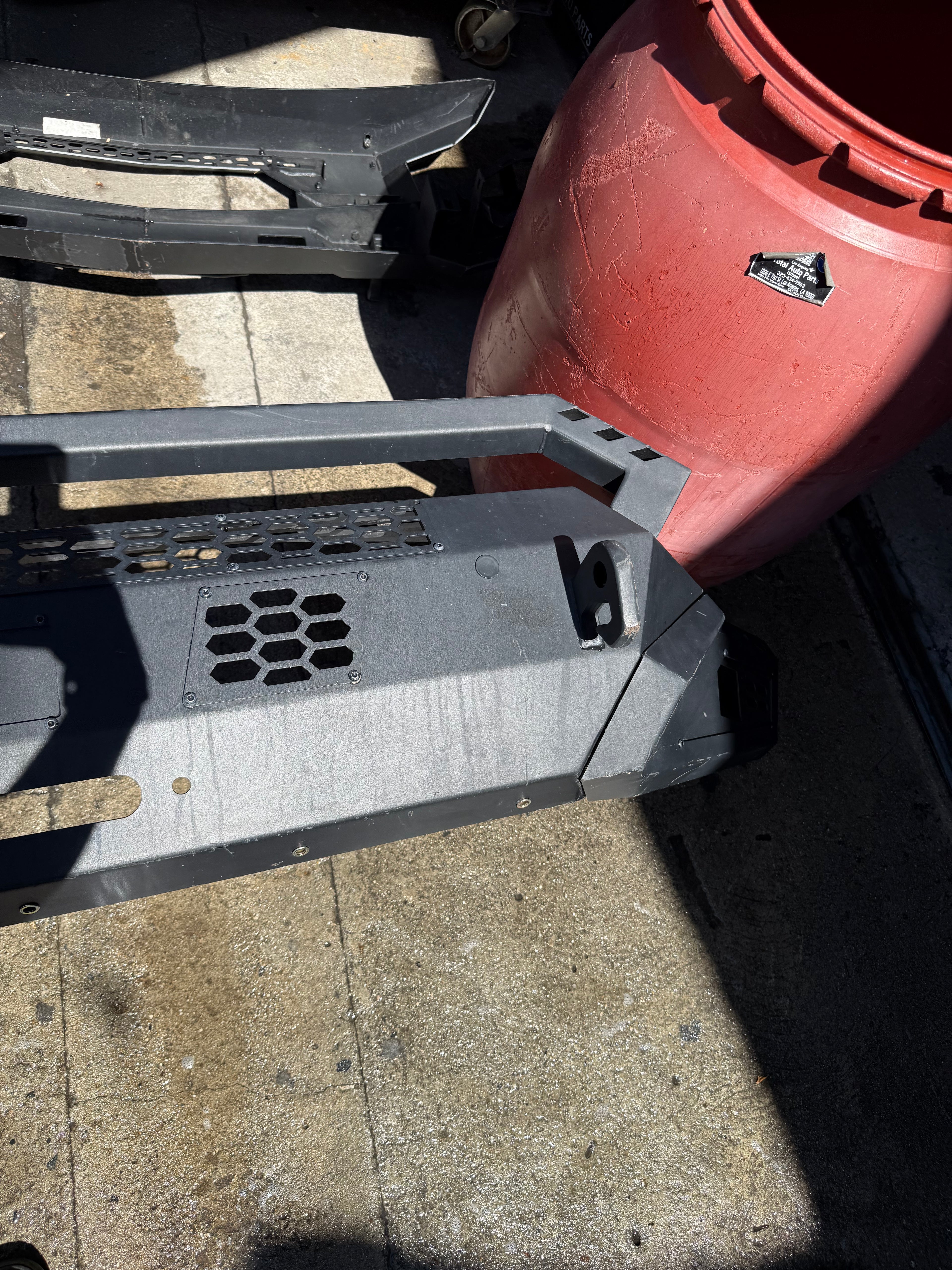 #97 black front bumper as is no brackets