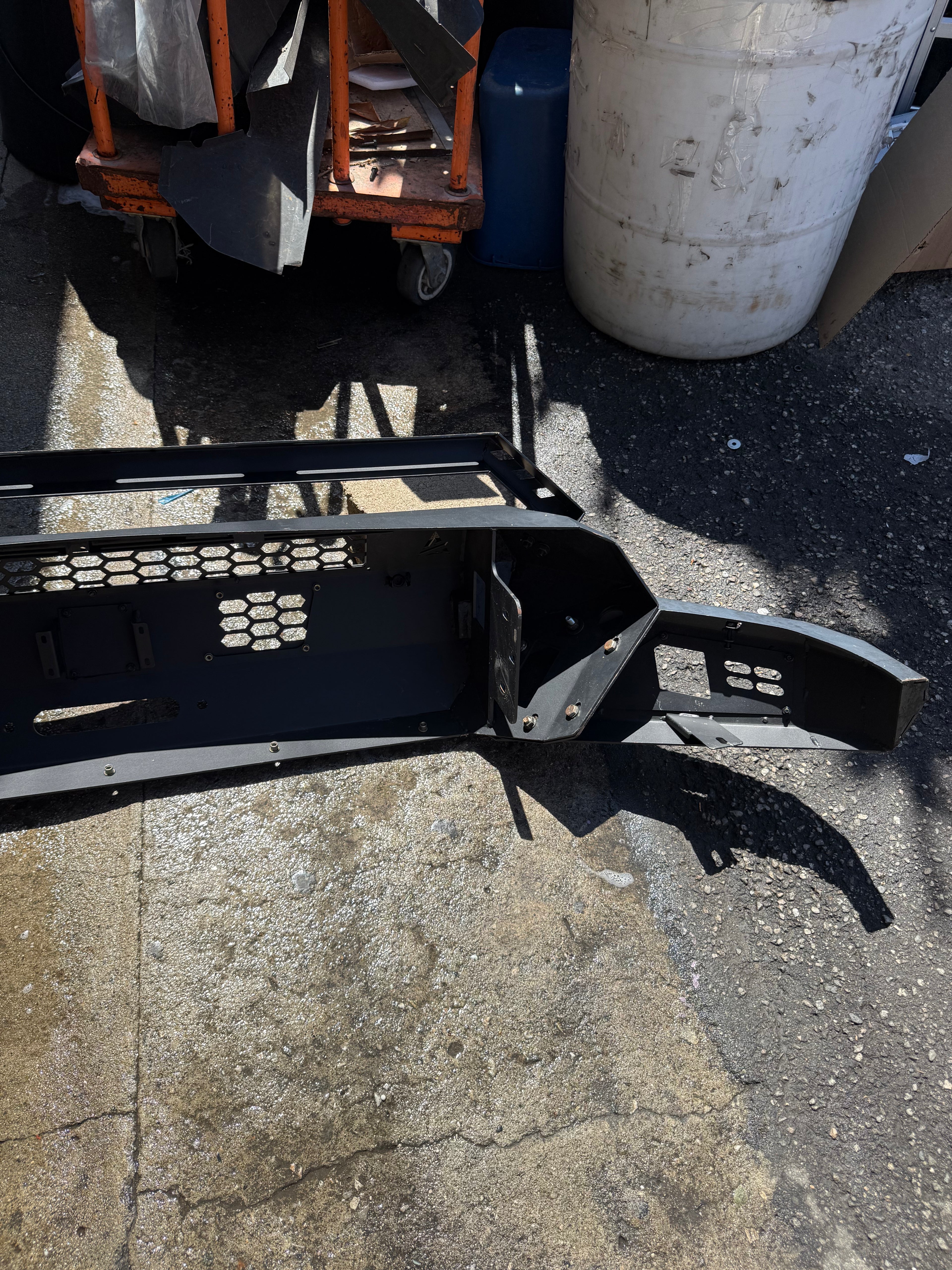 #97 black front bumper as is no brackets