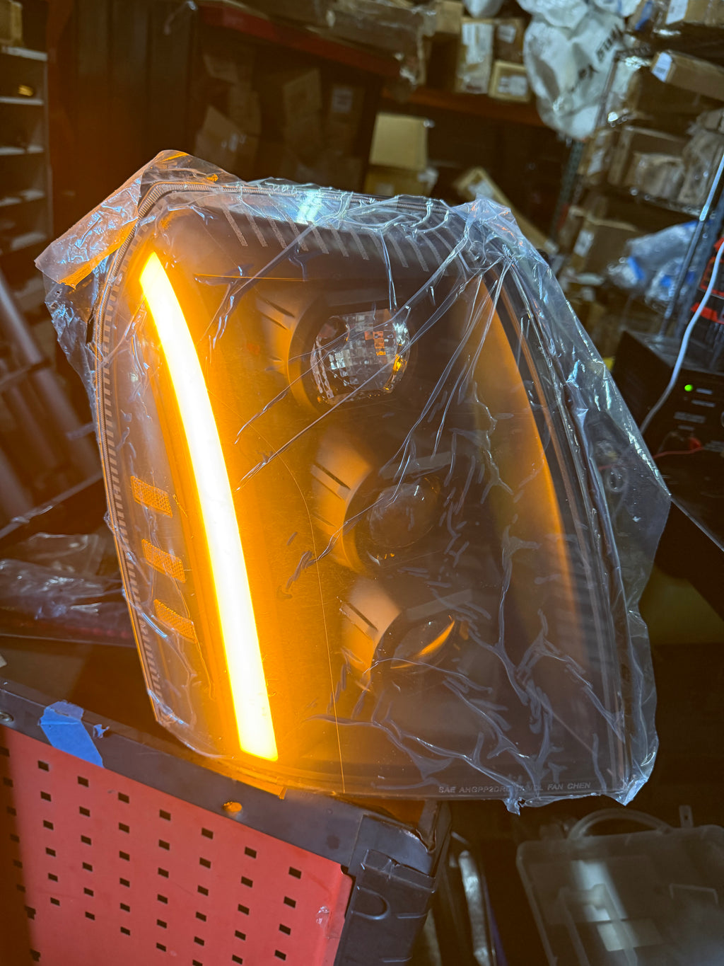 AS IS Final Sale LED Switchback Headlights 07-14 Cadillac Escalade ESV, EXT loose housing right side