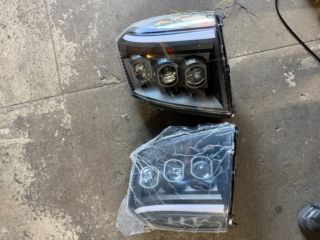 AS IS Final Sale LED Switchback Headlights 07-14 Cadillac Escalade ESV, EXT loose housing right side
