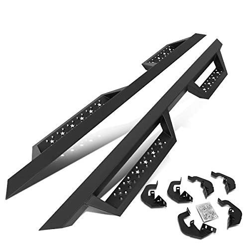 07-18 Chevrolet Silverado GMC Sierra crew cab 4dr off-road running boards steppers Estribos black heavy duty powder coat
