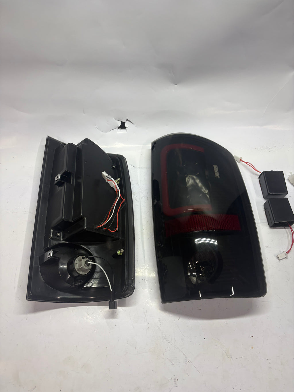 07-08 Dodge Ram 1500 Black Smoke Red 3D Bar LED Taillights