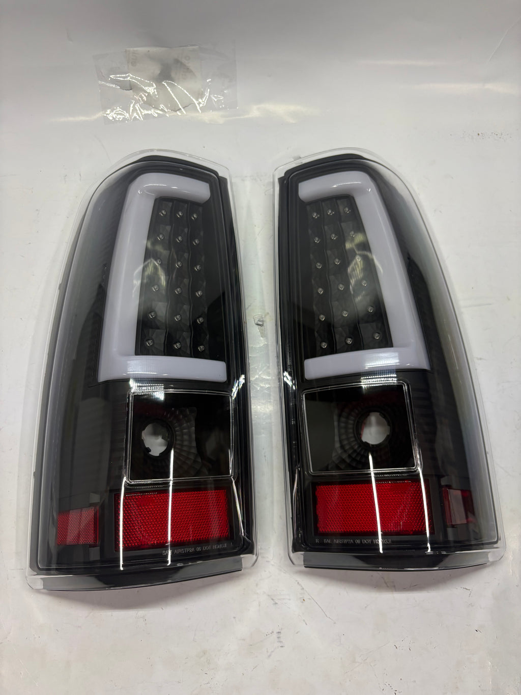 Black LED Tail Lights For 03-06 Chevy Silverado GMC Sierra 1500 2500HD 3500