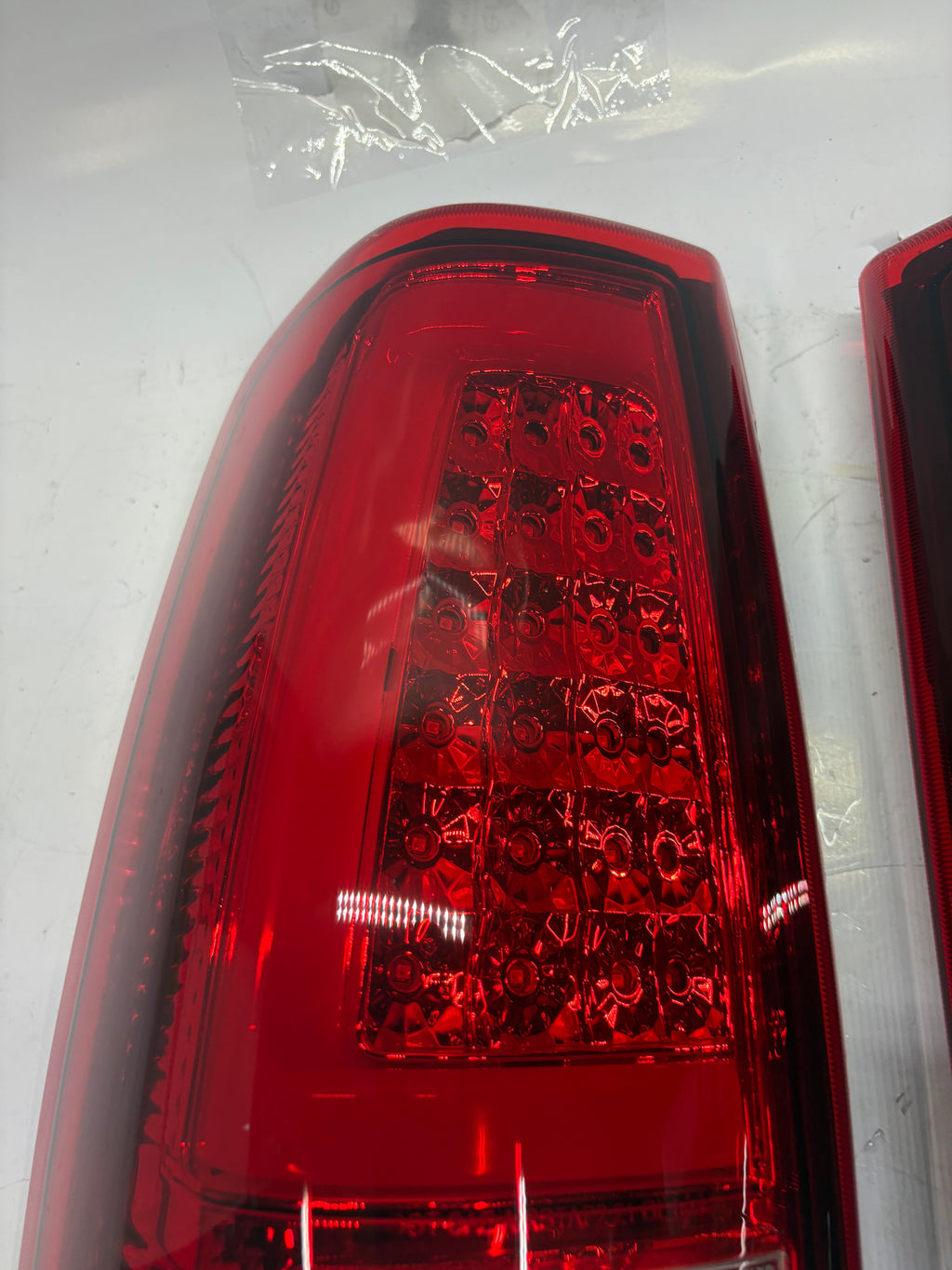 03-06 Chevy Silverado GMC Sierra red led taillights brake lamps pair