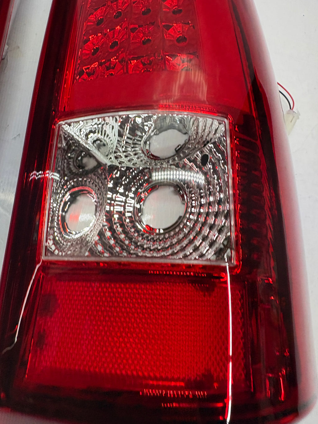 03-06 Chevy Silverado GMC Sierra red led taillights brake lamps pair