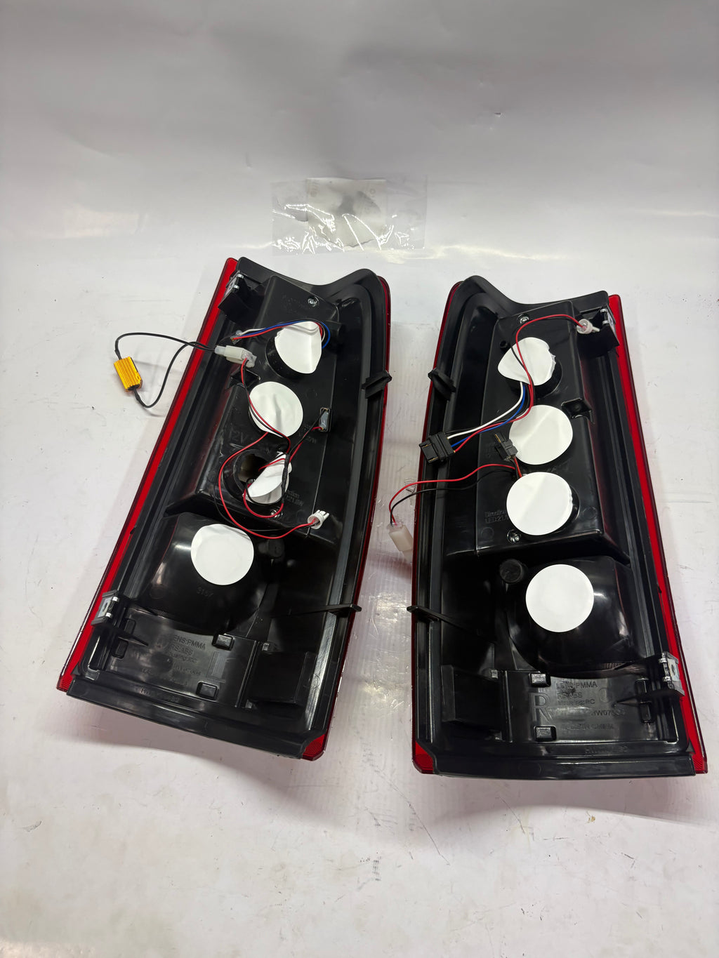 03-06 Chevy Silverado GMC Sierra red led taillights brake lamps pair