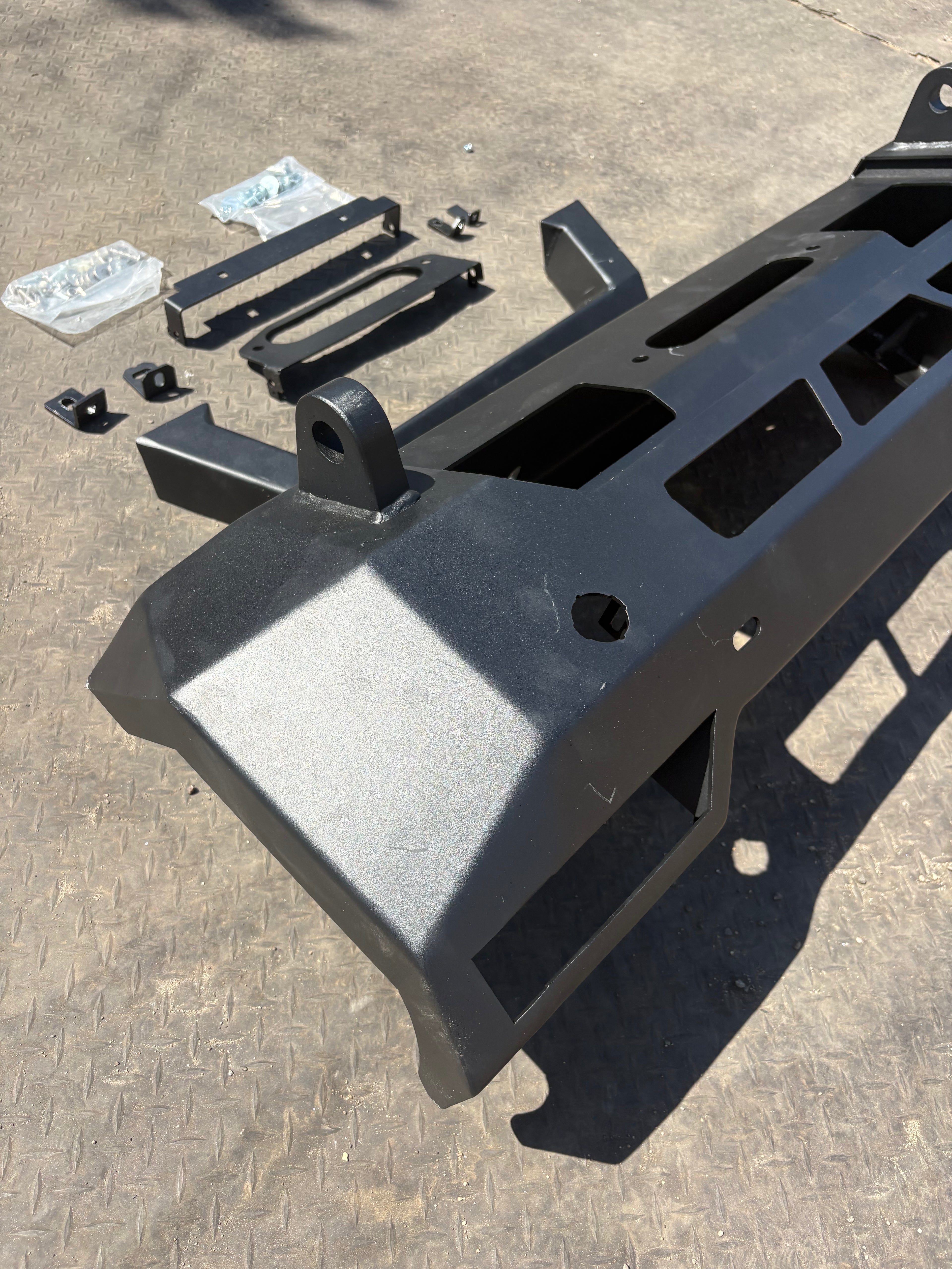FWB-002-BK 22-24 Toyota Tundra Front Heavy Duty Offroad Bumper Black