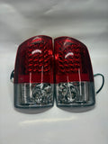 OB-TL-DRAM05-LED-CH-RD 02-06 DODGE RAM red led taillights chrome Driver Side Scratched