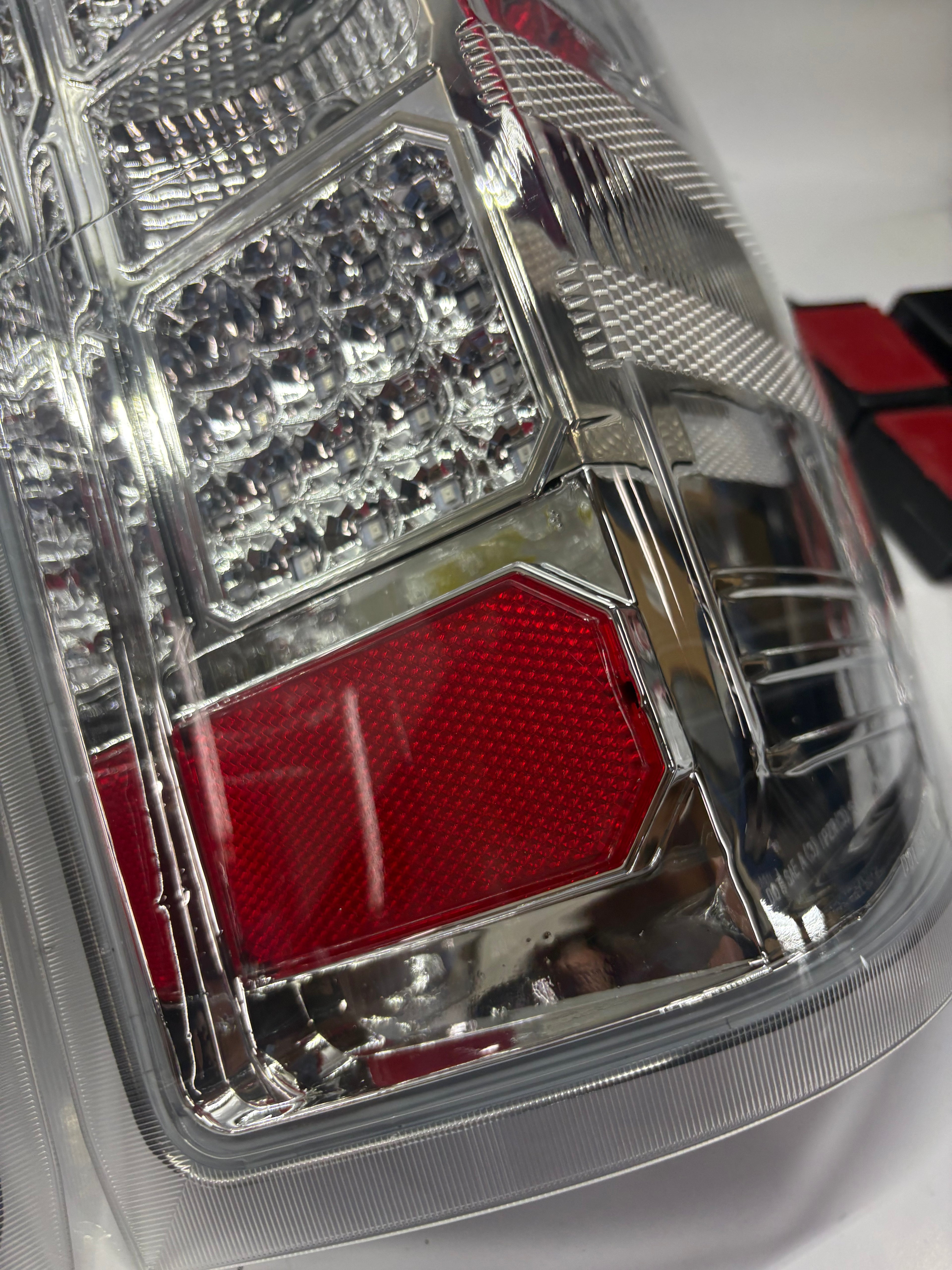 14-18 CHEVY SILVERADO LED CHROME CLEAR TAILLIGHTS