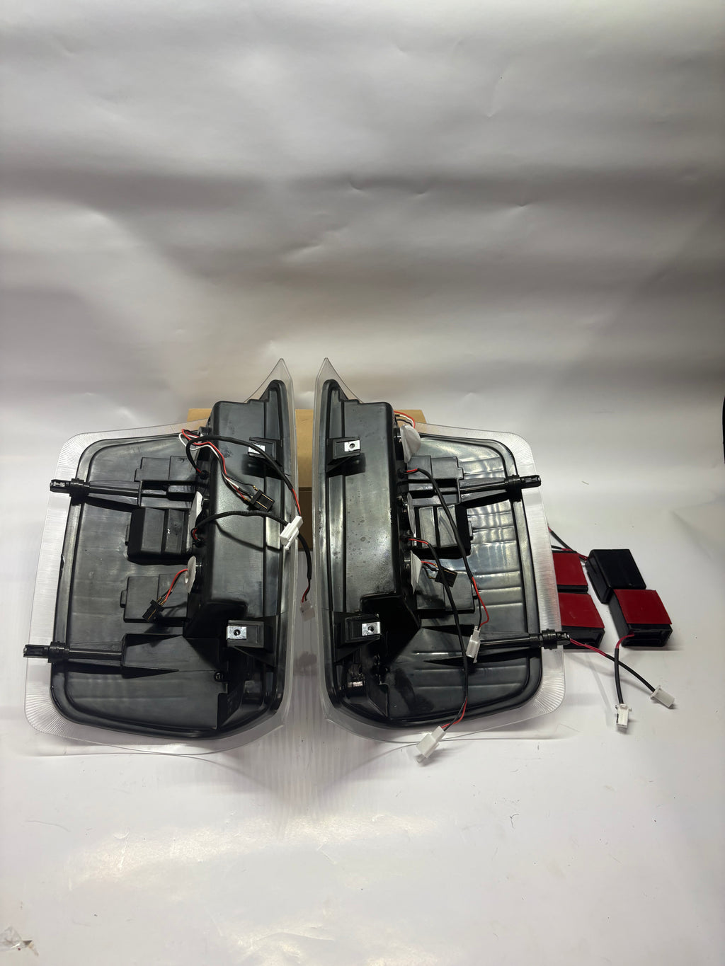 14-18 CHEVY SILVERADO LED CHROME CLEAR TAILLIGHTS