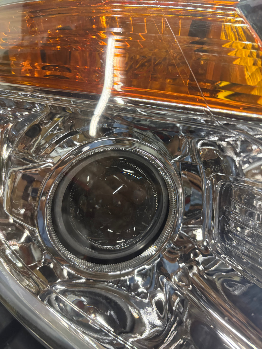 11-15 Ford Explorer Chrome Amber Halogen Headlights