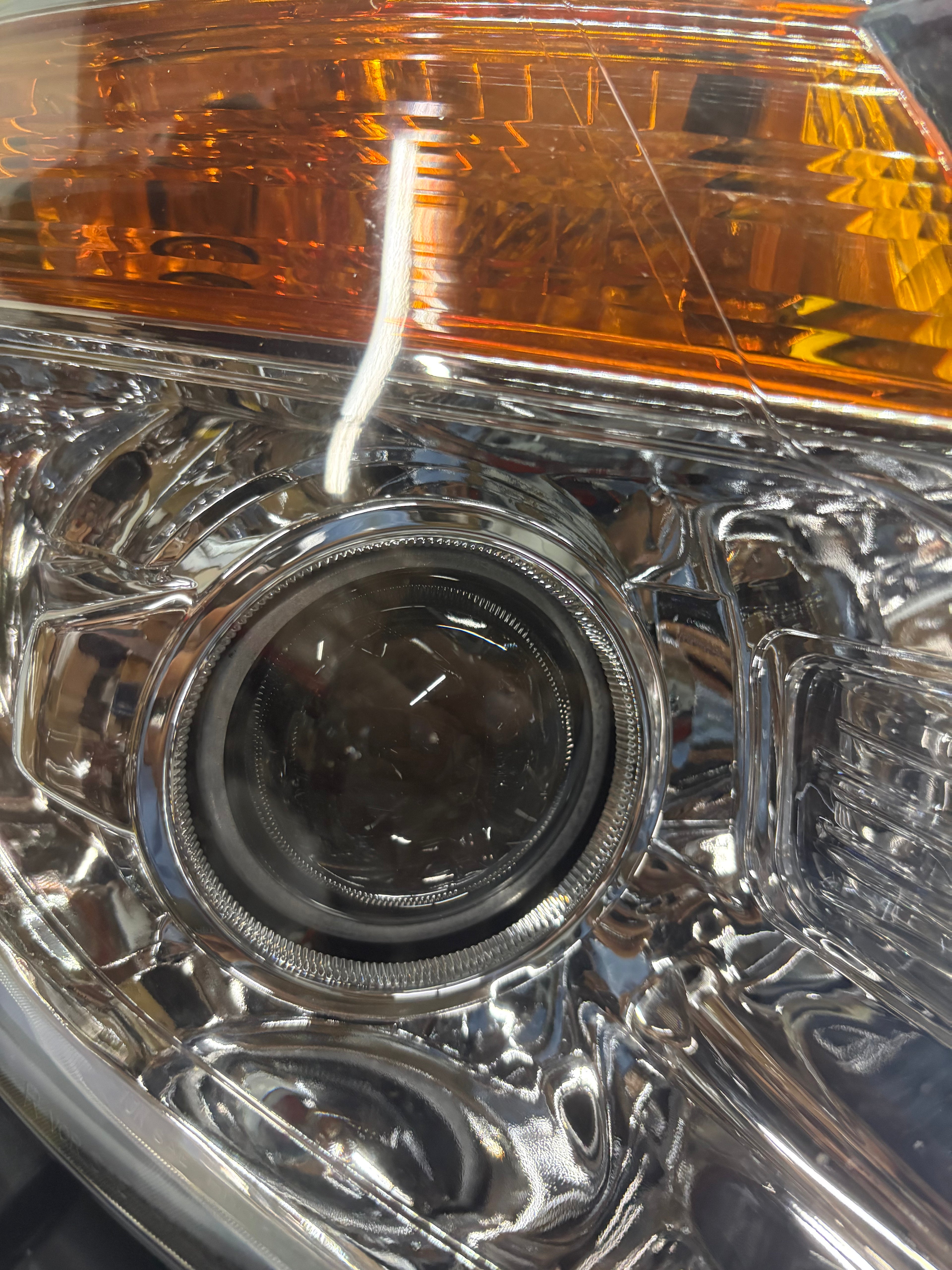 11-15 Ford Explorer Chrome Amber Halogen Headlights