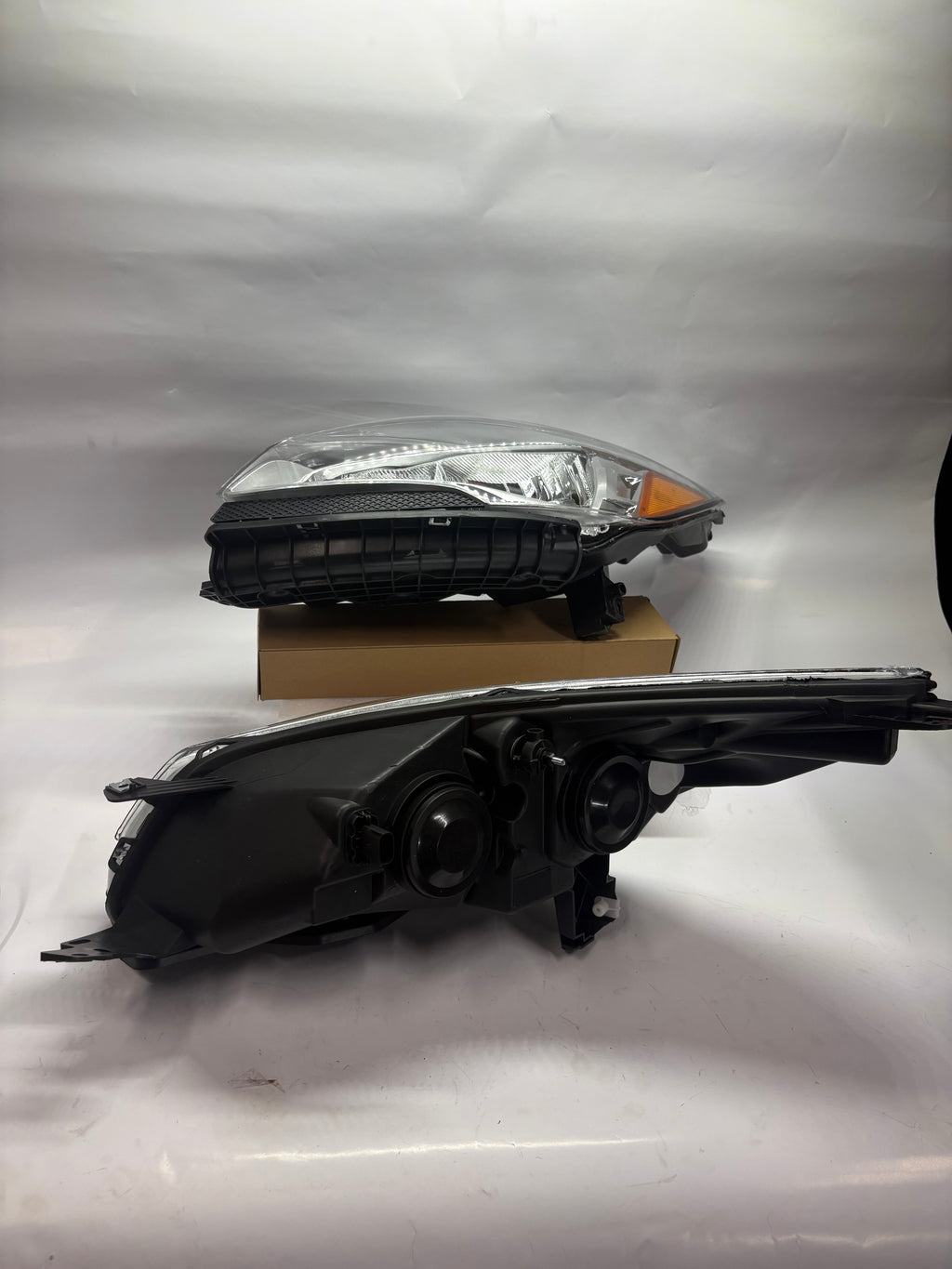 13-16 Ford Escape Chrome Amber OE Style Headlights