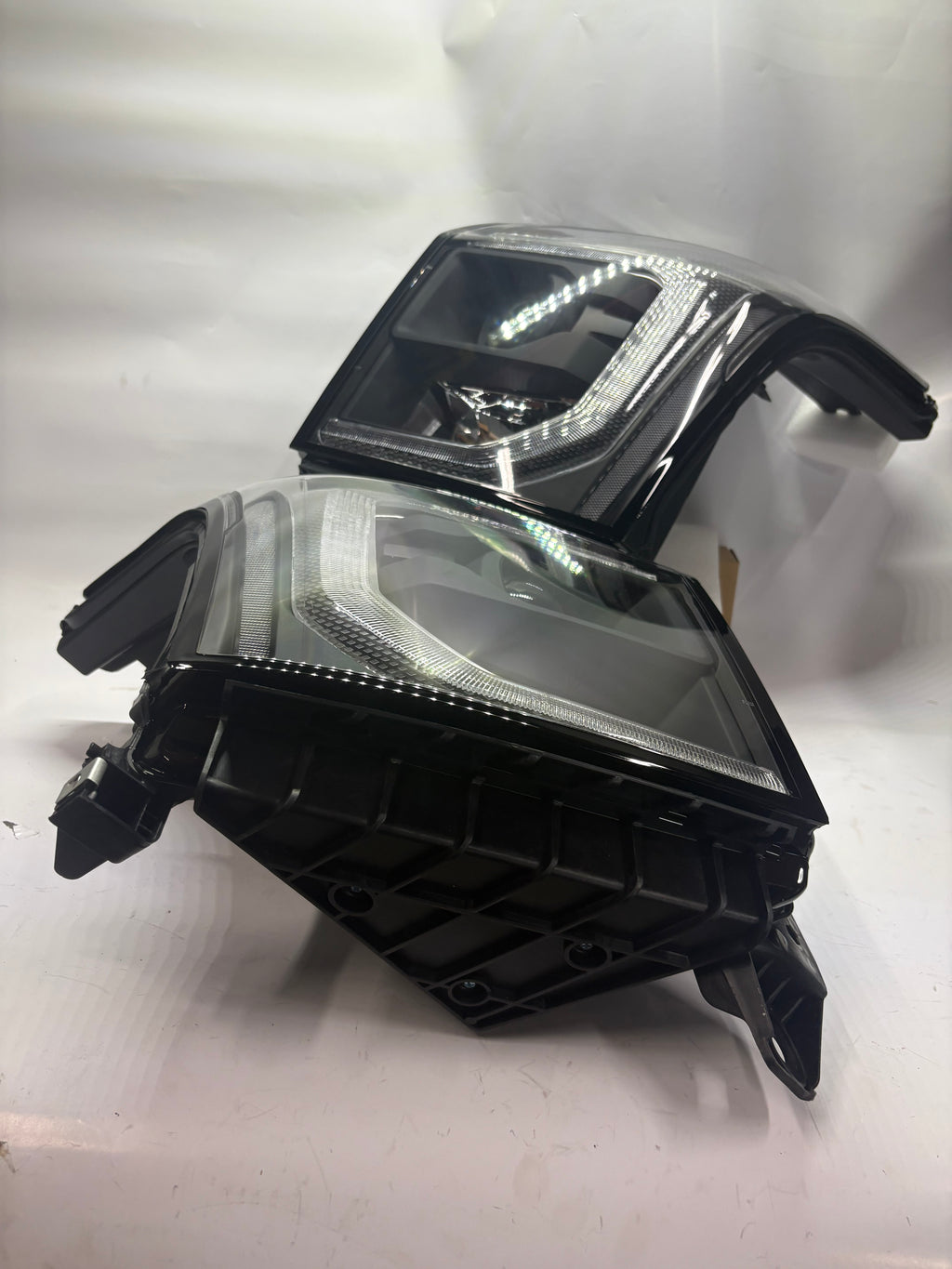 15-20 GMC Yukon Black Housing Factory Style LED Bar Projector Headlights