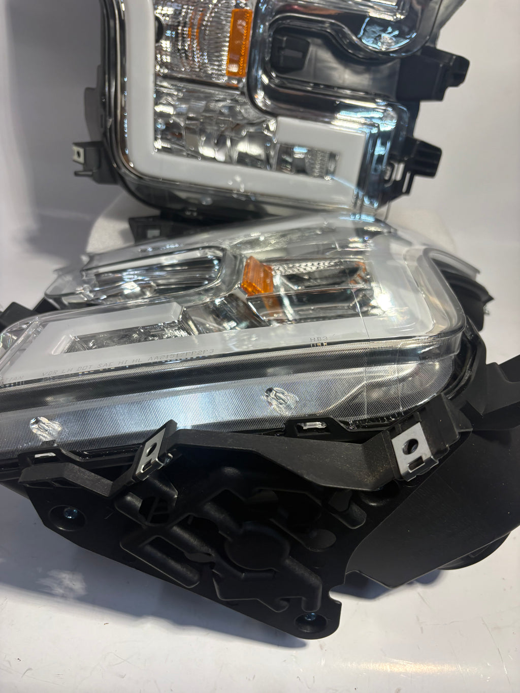 15-17 Ford F-150 Chrome Amber LED Headlights Plug N Play
