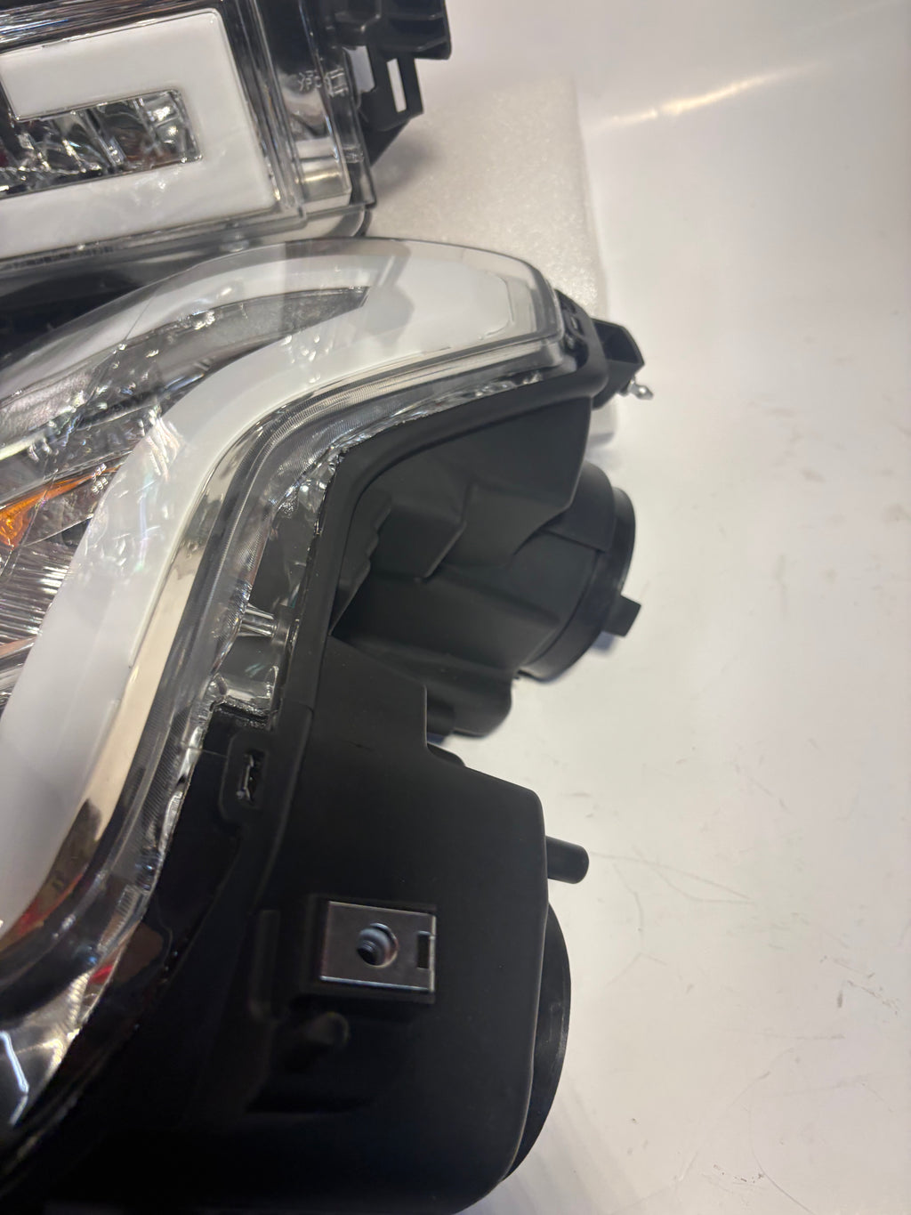 15-17 Ford F-150 Chrome Amber LED Headlights Plug N Play