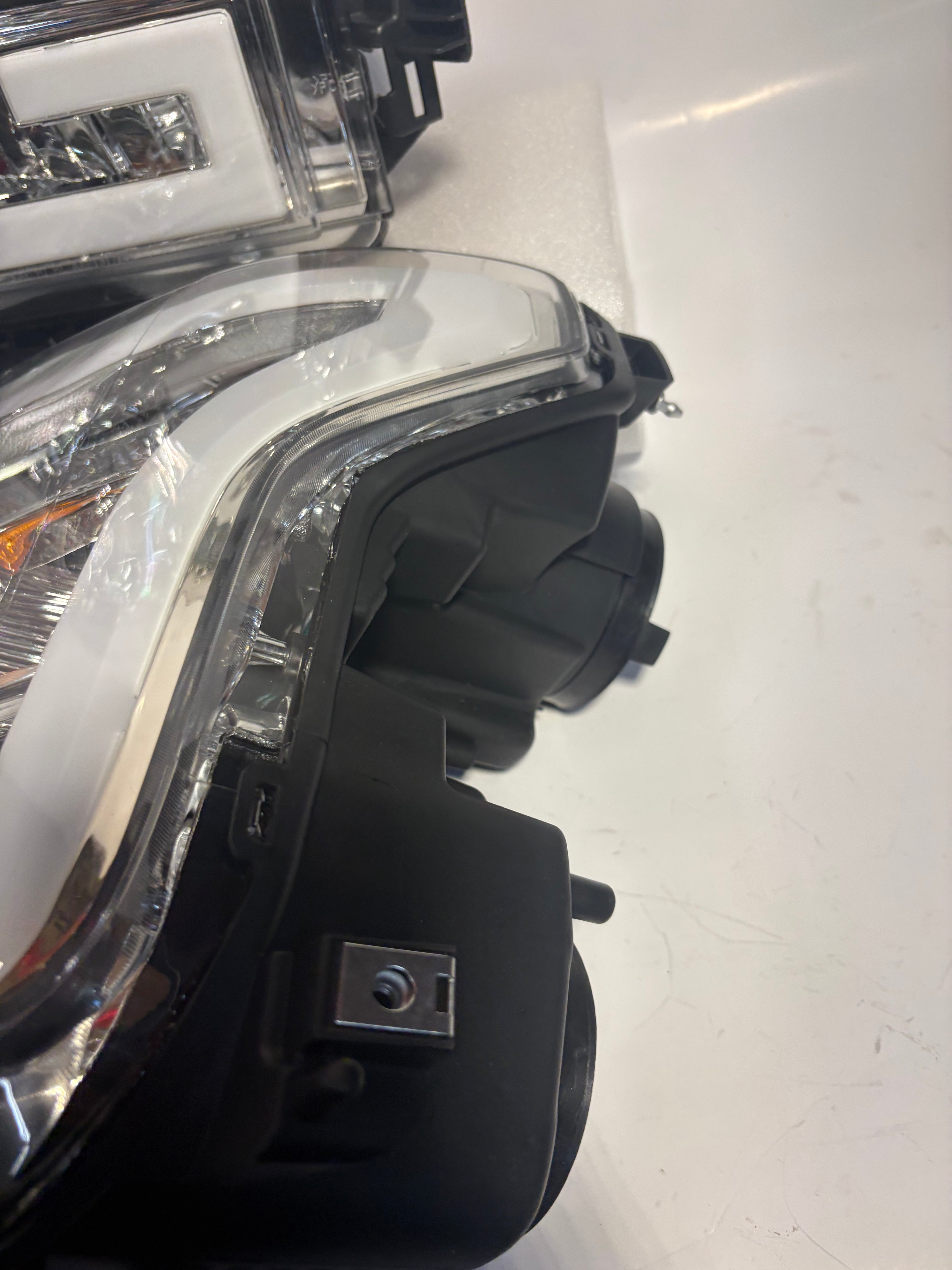 15-17 Ford F-150 Chrome Amber LED Headlights Plug N Play