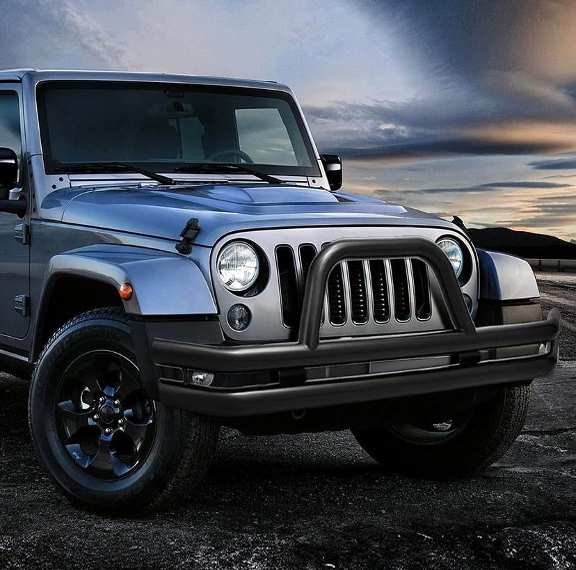 Front Tube Bumper Off Road Black  87-06 Jeep Wrangler 4X4-T121-BK