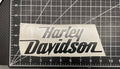 9x4 inches black harley davidson sticker decal