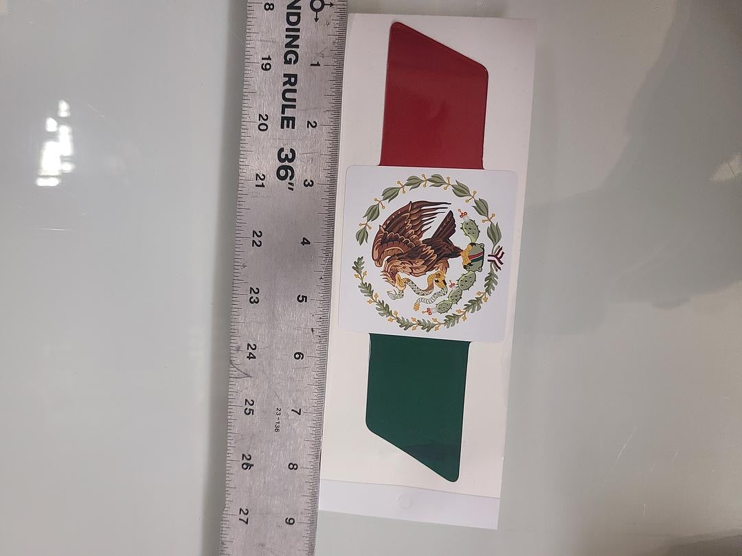 Mexico Flag sticker 8x4