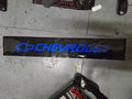 Chevrolet decal 60x9.4 blue lettering blk background