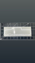 8x2.5 inch white Chevrolet truck Decal vynil (4x9 for shipping)