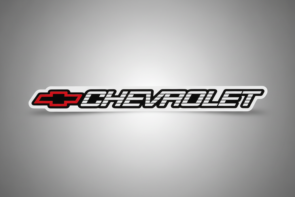 48x4 Chevrolet OBS C/K windshield sticker tailgate sticker red