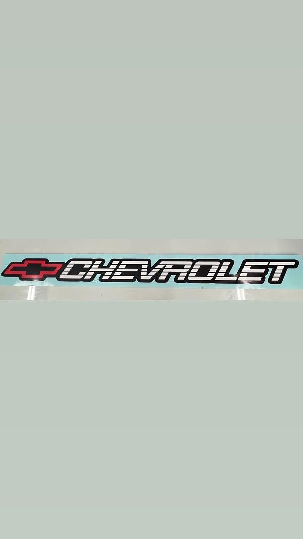 48x4 Chevrolet OBS C/K windshield sticker tailgate sticker red