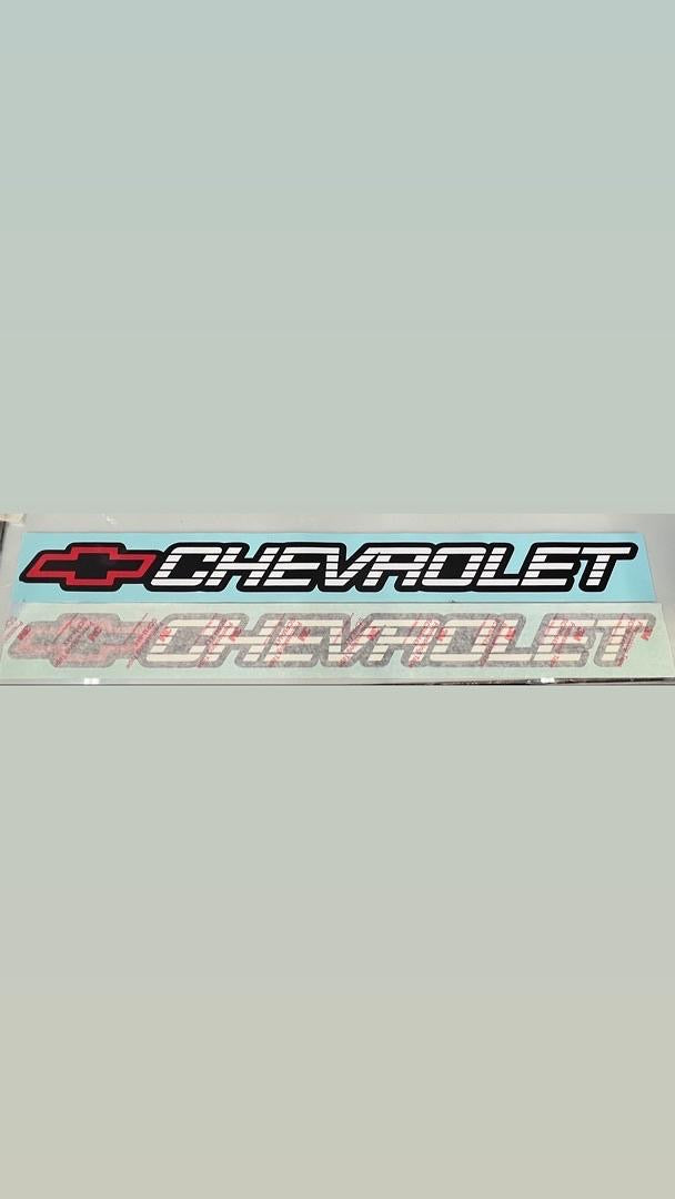 48x4 Chevrolet OBS C/K windshield sticker tailgate sticker red