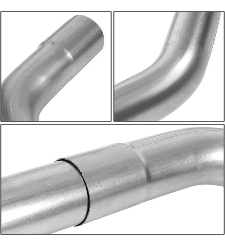 16 PCS 3 INCHES MILD STEEL DIY CUSTOM MANDREL EXHAUST PIPE STRAIGHT & U BEND TUBE KIT UNIVERSAL FIT