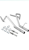 WRAPPED 02-05 DODGE RAM 1500 / 2500 CATBACK EXHAUST DUAL 2.25" OD TAIL PIPE