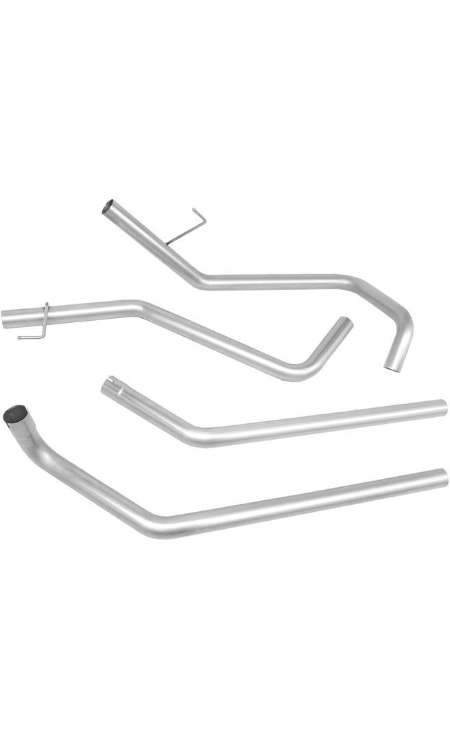 WRAPPED 02-05 DODGE RAM 1500 / 2500 CATBACK EXHAUST DUAL 2.25" OD TAIL PIPE