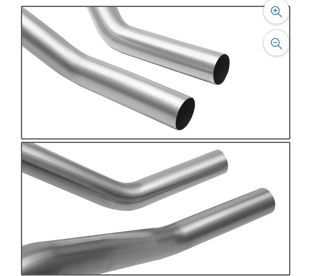 Rear 2.25" Outlet Dual Tail Pipe Muffler Back Exhaust System 1983 to 2004 Chevy S10 TAILP-S1083