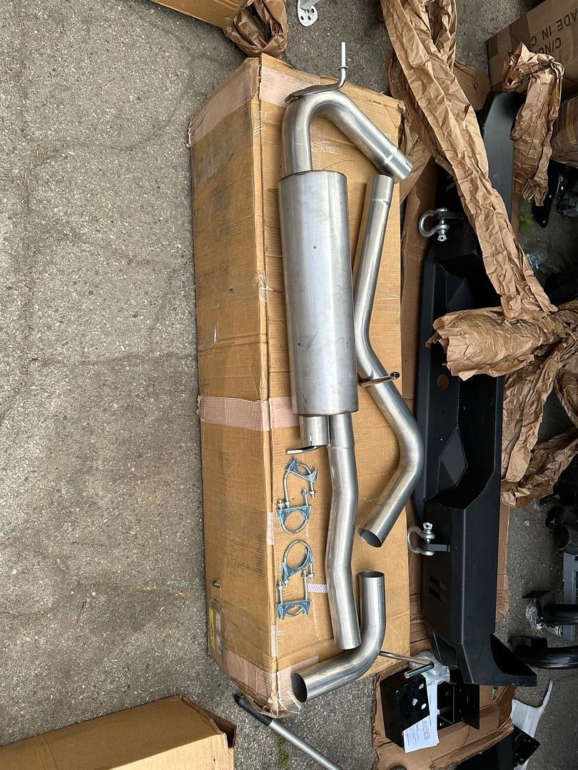 07-11 JEEP WRANGLER MUFFLER CATBACK EXHAUST SYSTEM SINGLE TIP STAINLESS STEEL