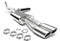97-01 AUDI A4 3DR/4DR 1.8L TURBO FWD 4" DUAL ROUND MUFFLER TIP CATBACK EXHAUST SYSTEM